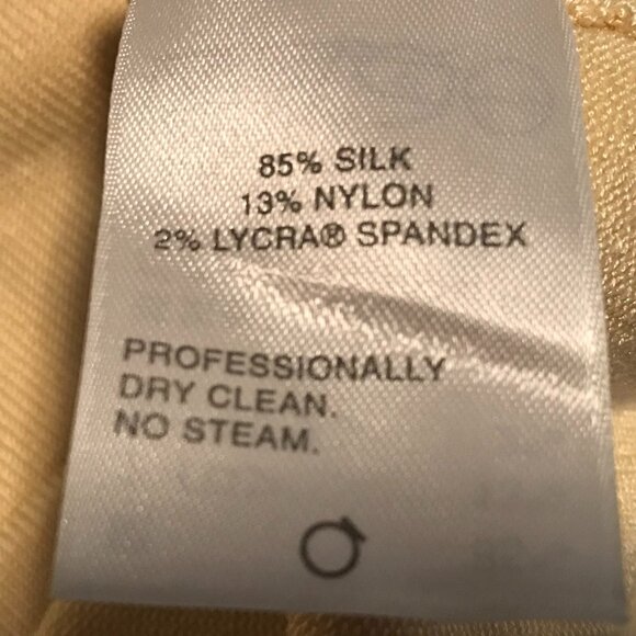 Classiques Entier | Yellow Square-Neck Silk Sweater - Picture 6 of 7